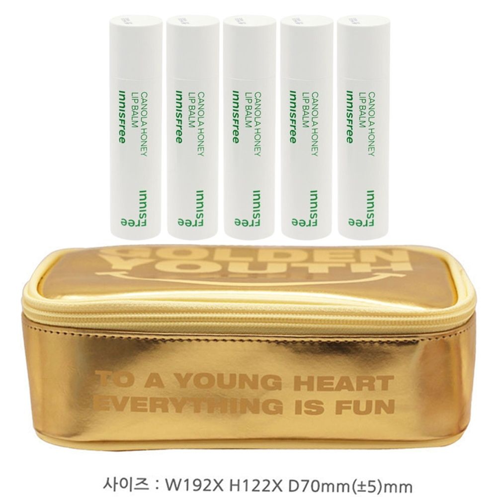 이니스프리 유채꿀 립밤 5개+(골드 파우치 증정)