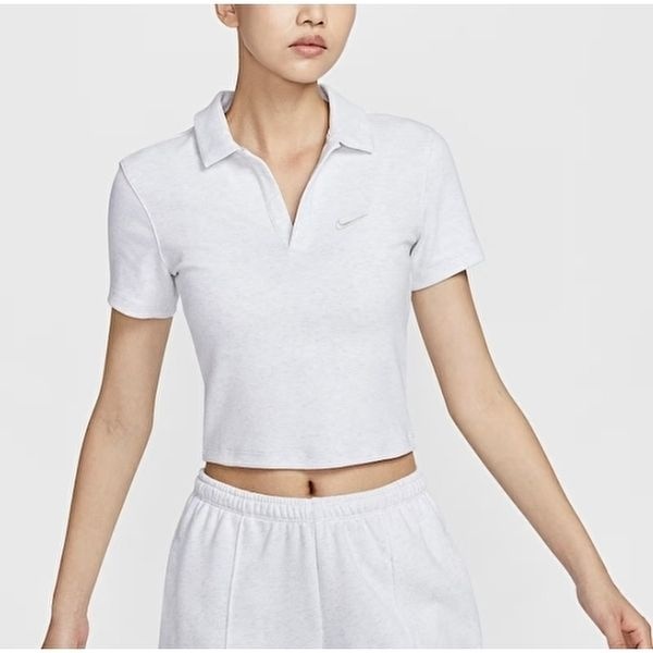 나이키 [나이키]나이키 W 스포츠웨어 에센셜 반소매 폴로 탑 B4 DV7885 051