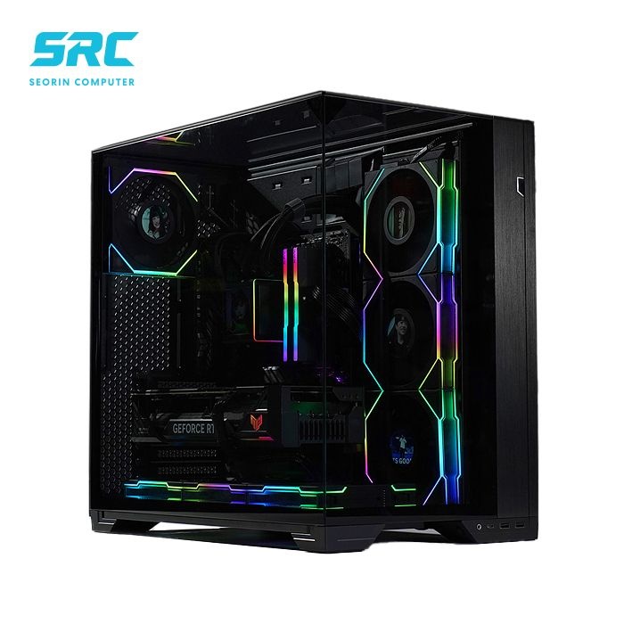 서린컴퓨터 AMD 7800X3D_RAM 32GB_리안리 O11 VISION COMPACT CL팬 블랙 반본체PC