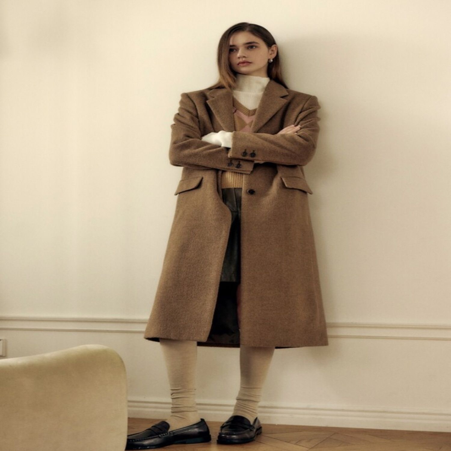 [롯데백화점] 나이스클랍 카라 싱글 코트 (N254YWCA10) LE1220268282