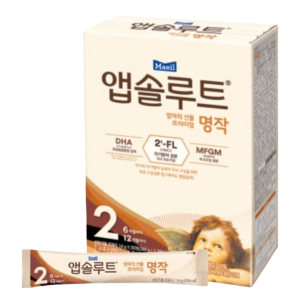 앱솔루트 명작 2FL분유 2단계(6~12개월) 14g 20포