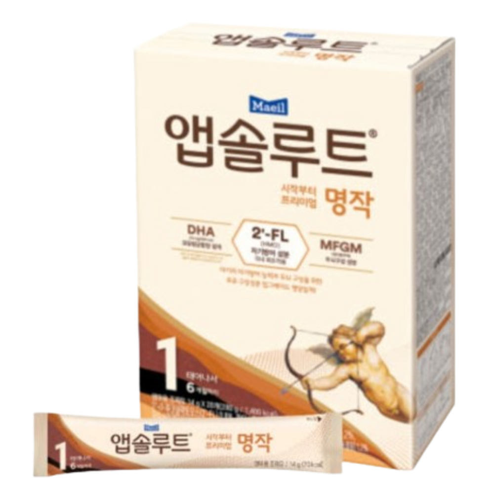 앱솔루트 명작 2FL분유 1단계(0~6개월) 14g 20포