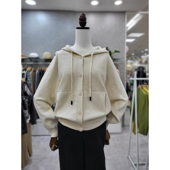 스테파니세이브존05꽈사면단추후드니트가디건A24SW4311