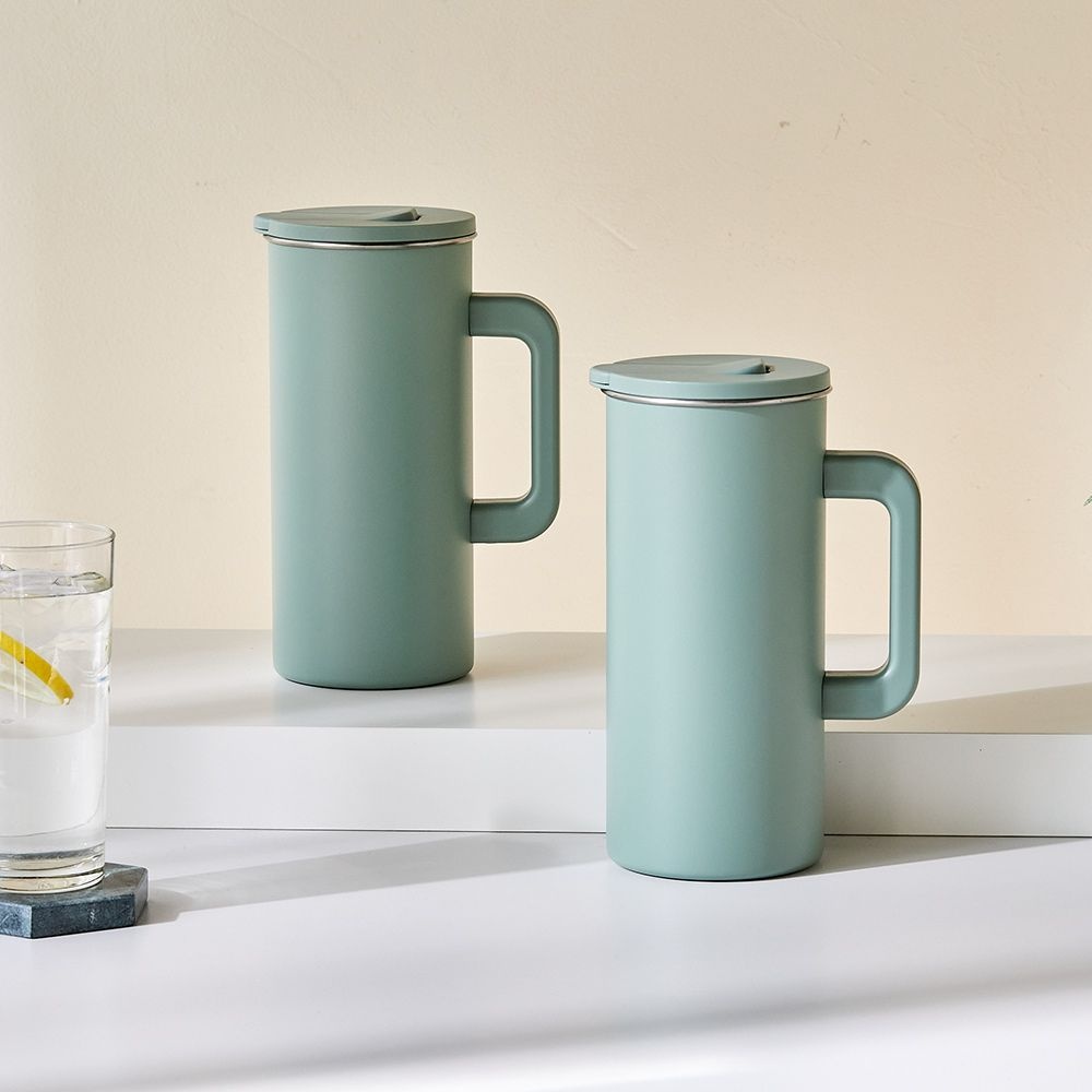 [롯데백화점] 모던하우스 세척이 쉬운 스텐304 냉장고물병 1.5L 2P세트 그린_KC0223002 LE1218176150