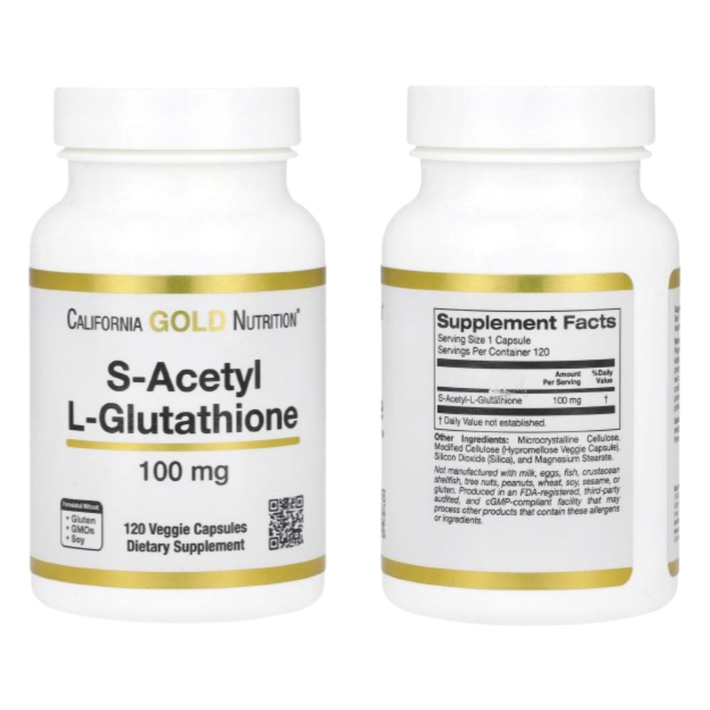 [해외] 캘리포니아골드 S아세틸 L글루타치온 100mg 120베지캡슐