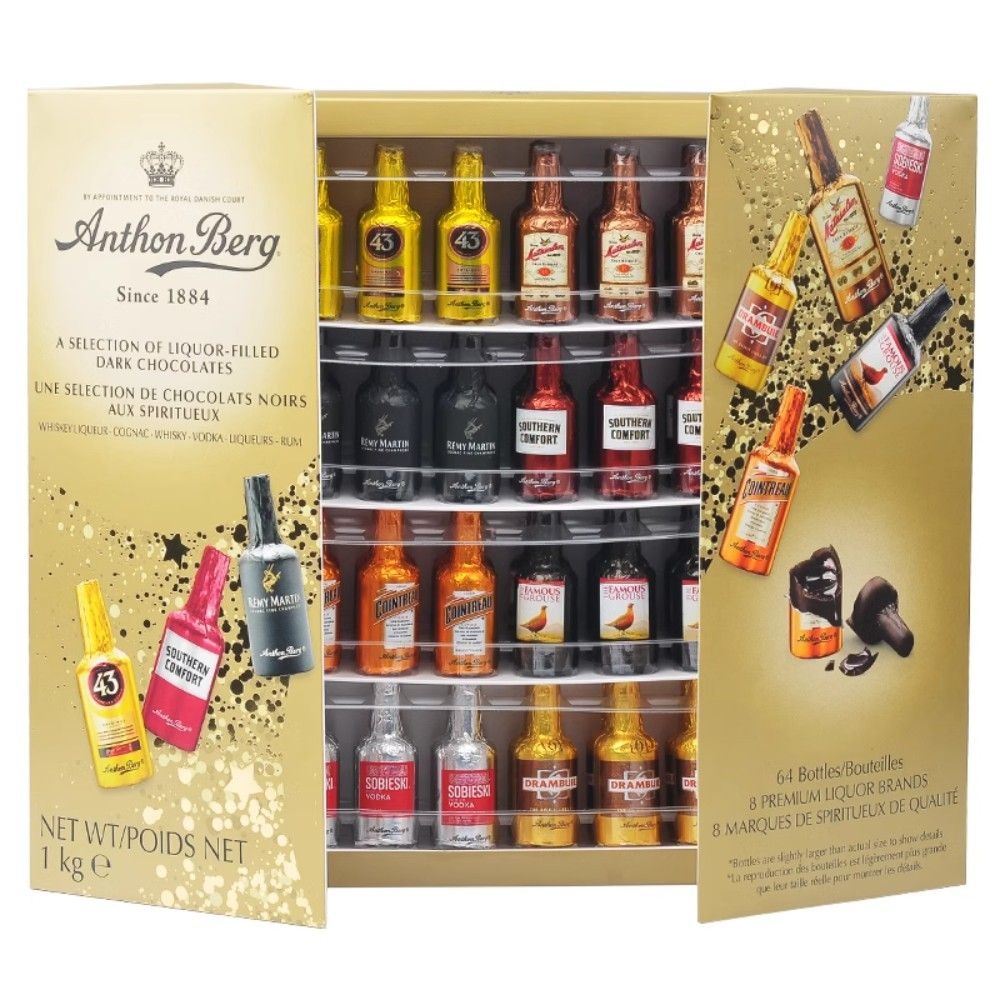 [해외] 안톤버그 위스키 봉봉 8가지맛 버라이어티팩 초콜릿 64개 세트