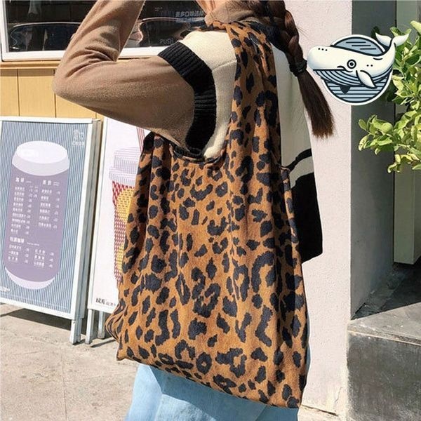 [하프클럽]스타일리시 호피 에코백 대학생 필수 아이템