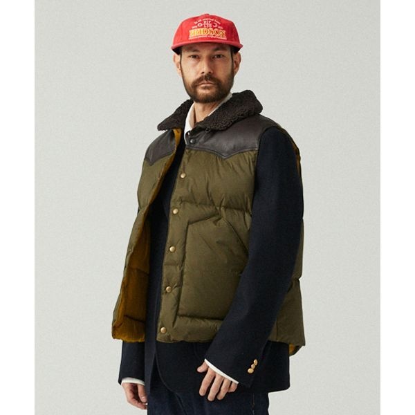 PENFIELD ROCKWOOL DOWN VEST DARK OLIVE_FQ4WD02U 246771