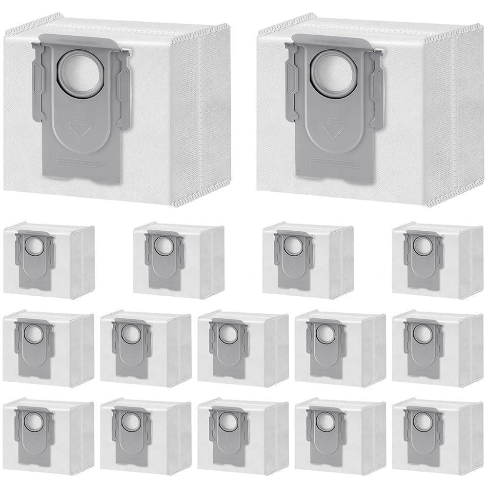 [해외] Roborock Q10 S5+ Q7 M5+ Q5 Max+ X5+ Q5+ Pro+ Q8 Q7+ S8+ S8 Pro Ultra S7 Pro용 교체용 백 16팩 울트라 MaxV 223485