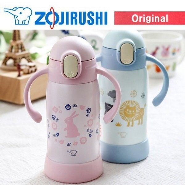 조지루시 양손잡이 캐릭터 터치 빨대진공보틀 보온보냉병300ml 맘카페 아이사1980068