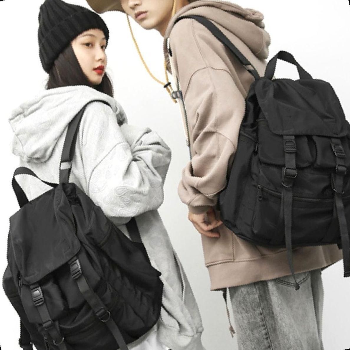 나일론 백팩 남성 배럴백 테크웨어 캐주얼 여행 대학생