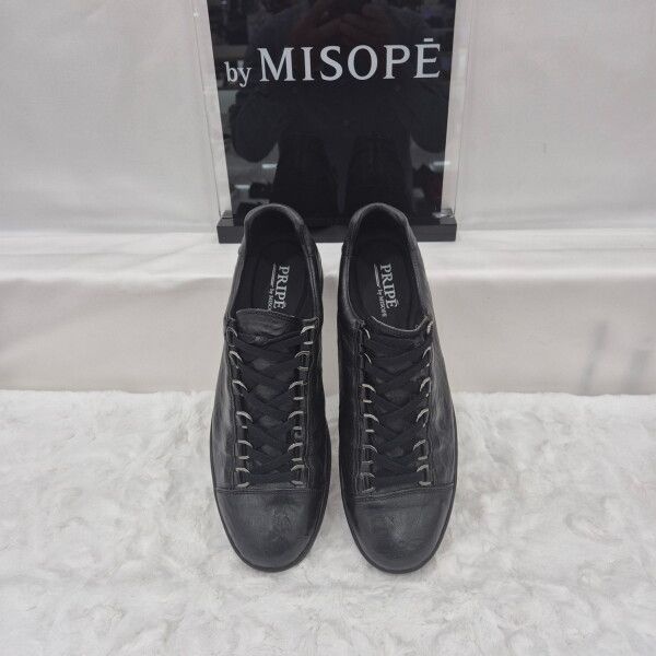 (주)이앤와이콜렉션 [미소페 (패플)] [미소페]By미소페 남성 와이드 핏 스니커즈 121HZ830GP012 BLACK 1_JJ