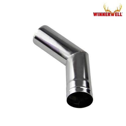 위너웰 캠핑용 화목난로 스테인레스 45도 연통 63mm (우드랜더/노매드 M 전용)