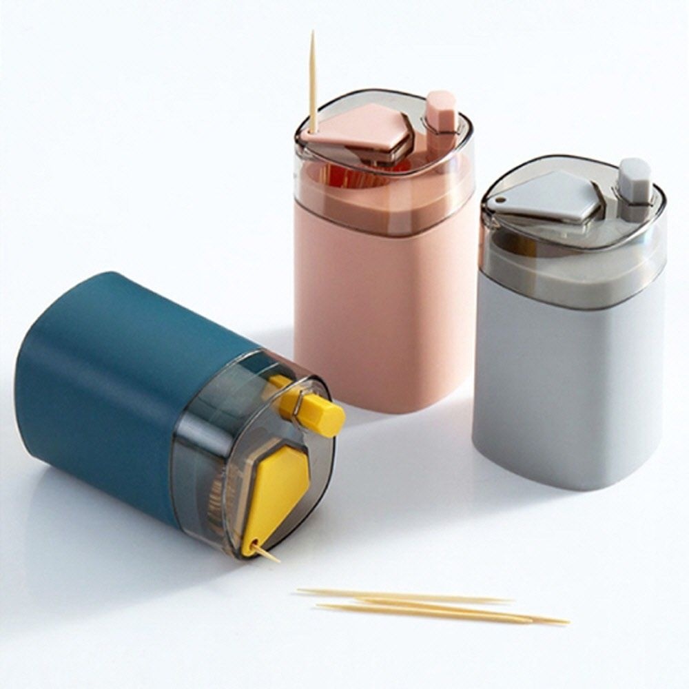 GE가은스토어 팝업 이쑤시개 디스펜서 핑크 요지통 이쑤시개보관함 이쑤시개케이스