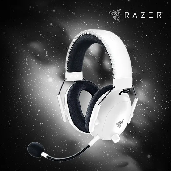 레이저코리아 블랙샤크 V2 PRO 화이트 에디션 게이밍 무선헤드셋 Razer BlackShark V2 Pro White