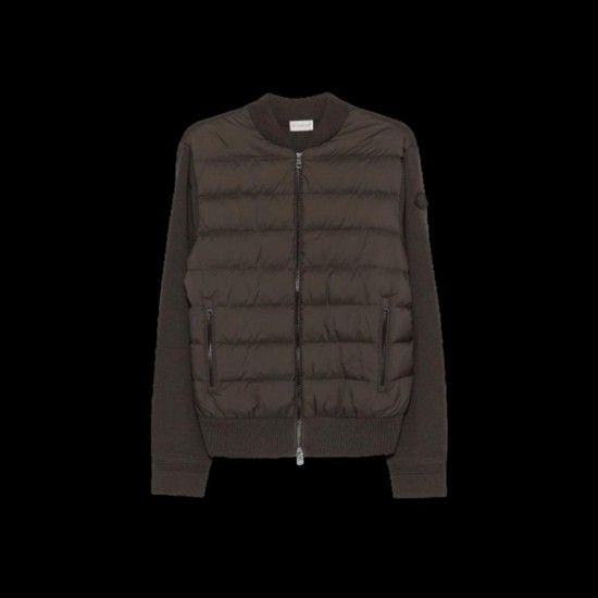 로고 패치 니트 패딩 남성 브라운 25FW 9B00015 M1131 243