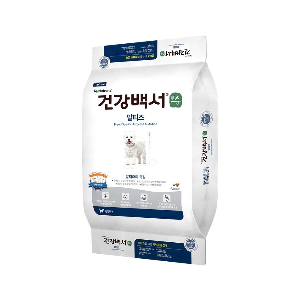 건강백서 순 건강한 말티즈 가수분해 강아지사료 5.1kg, 2개 (10.2kg)