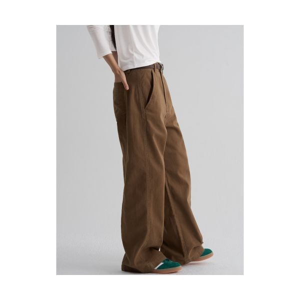 8SECONDS 에잇세컨즈 8SECONDS 피치 코튼 트윌 커브드 팬츠 브라운 325X21LY5D 545413