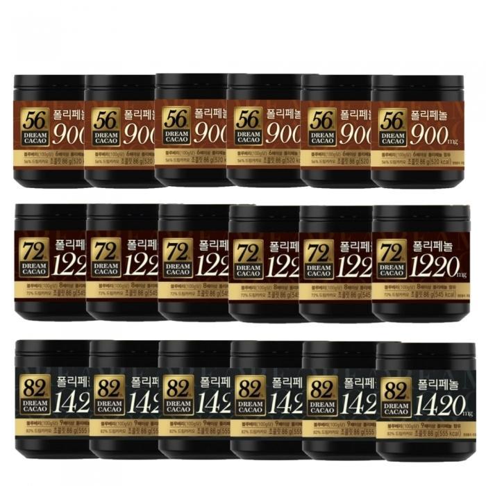 상세페이지 참조 롯데제과 드림카카오 86g 3종 56%+72%+82% 6+6+6