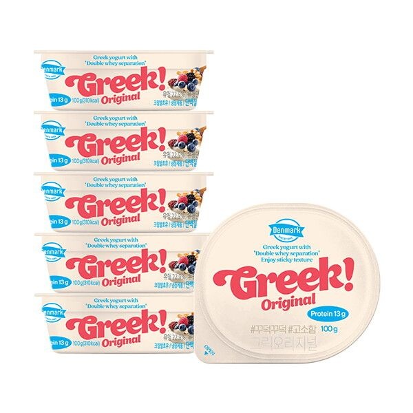 동원 [동원 F&B] 덴마크 그릭요거트 오리지널 100g 6개