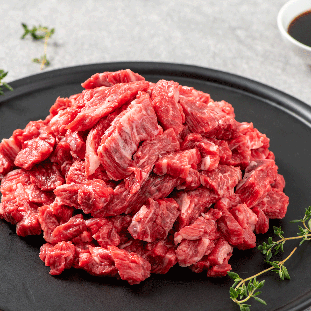 [온누리상품 상생페이백] 한우21번가 1++등급 한우 국거리 200g 불고기 300g