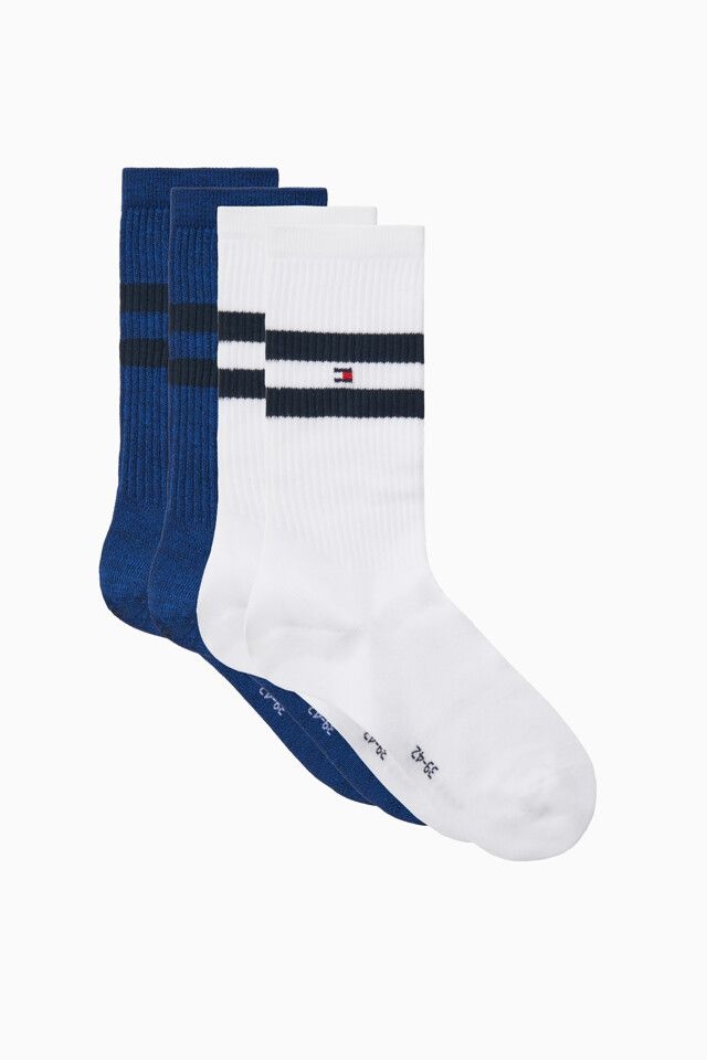 [롯데백화점] 타미힐피거 남성 스포츠 스트라이프 삭스 2P(T12E7ACK005MT1003)EB LE1217875047