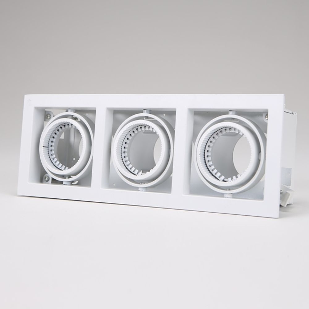 사각매입등 멀티매입등 3구 사각멀티 매입형 Y-MR16-3-A-WH