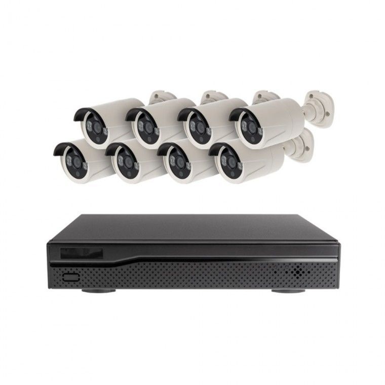 [COMS]8채널 NVR CCTV 풀패키지 IP 카메라 녹화기 PoE 기능지원 500만화소