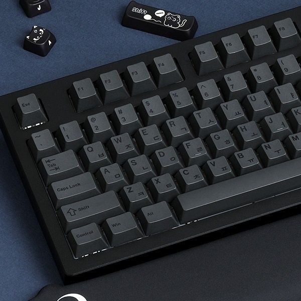 UnKnown SPM Soulcat Soulcat 고함량 PBT 염료승화 한글 영어 키캡 107키 커스텀키보드 교체용 BOG