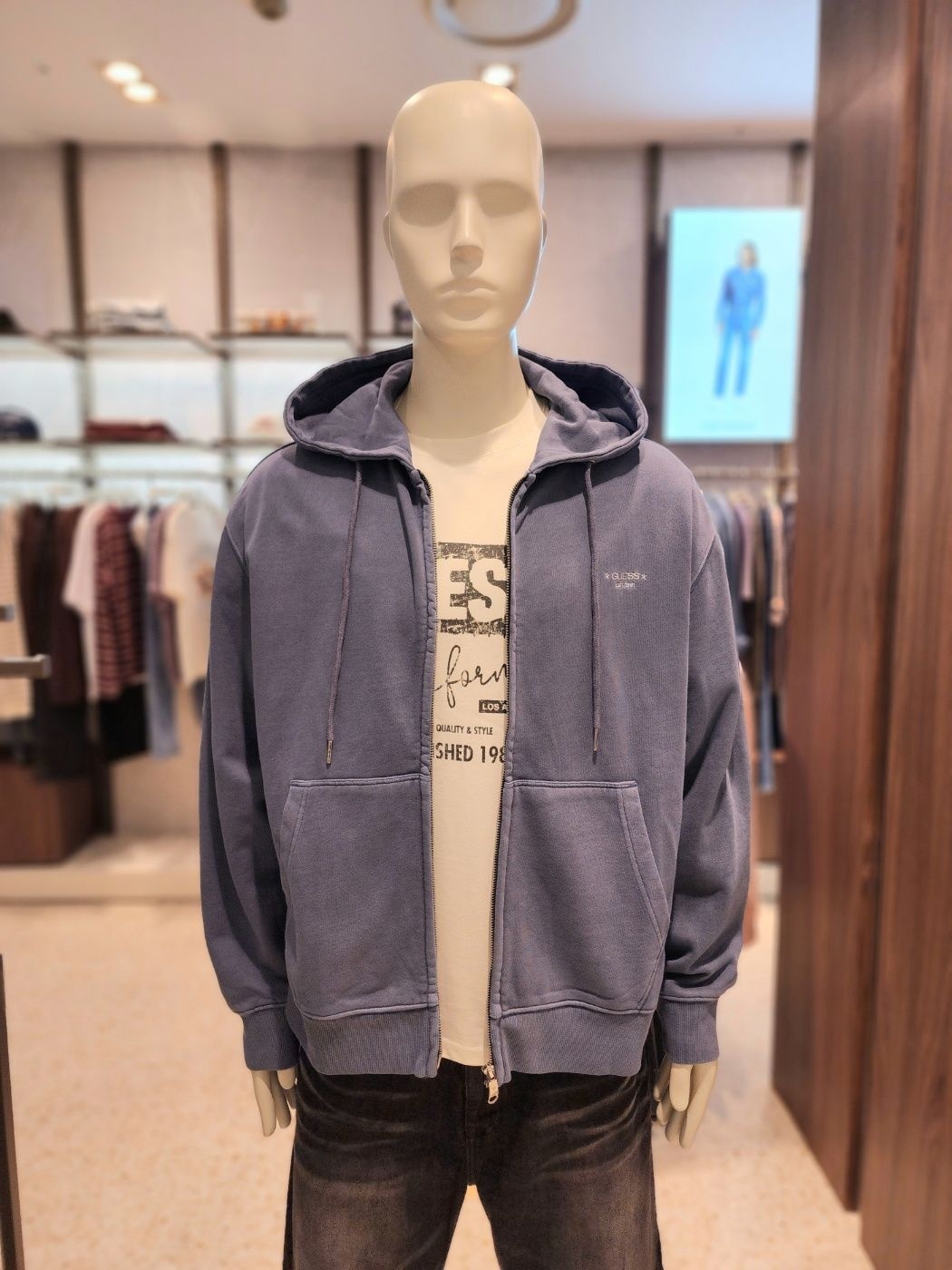 게스 UN 다잉 후드집업 NP25497