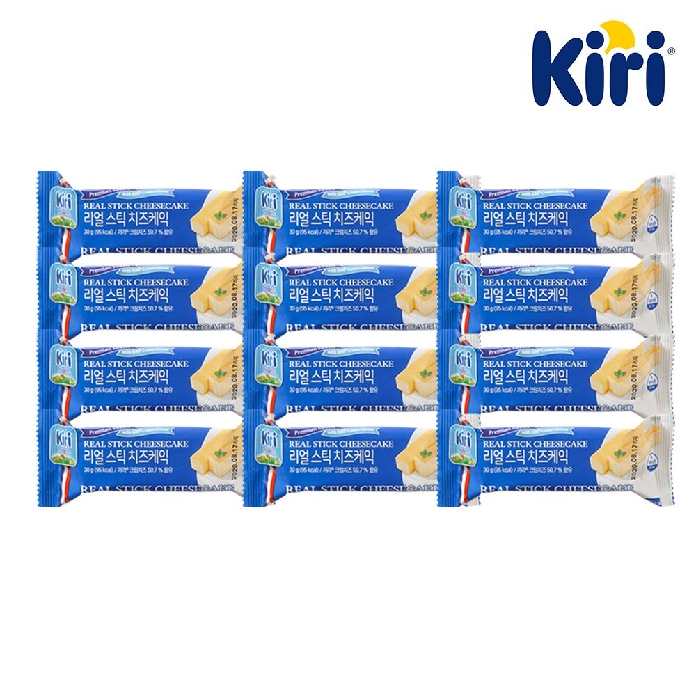 [끼리]끼리 크림치즈 리얼스틱 치즈 케이크 30g 3종 12개 택1(플레인/블루베리/쿠키앤크림) : 롯데ON