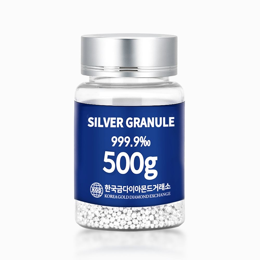 한국금다이아몬드 실버 그래뉼 500g 999.9 포나인 은투자 은바 은테크 은시세