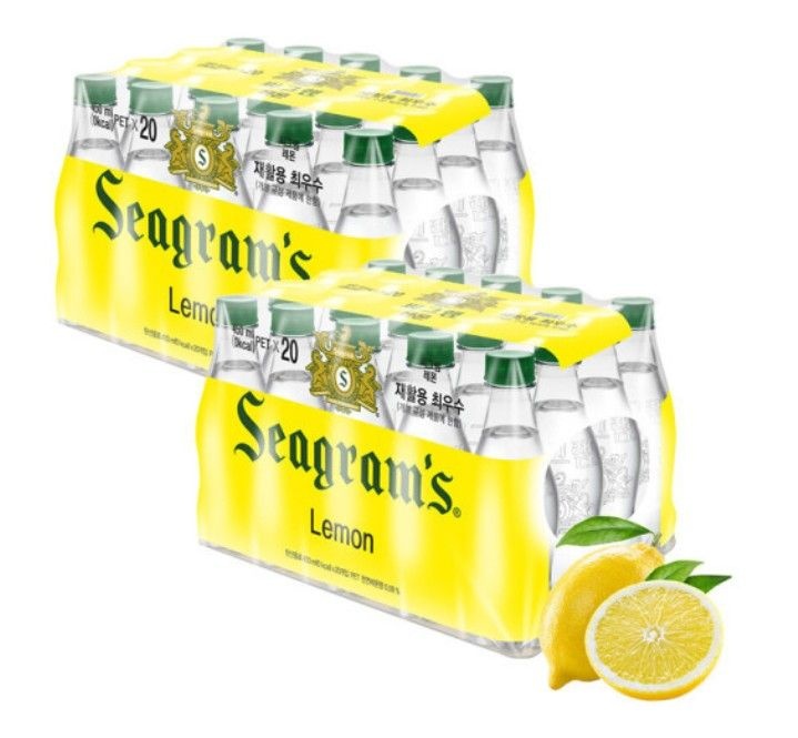 코카콜라 씨그램 라벨프리 레몬 탄산수 탕비실음료 450ml 40pet