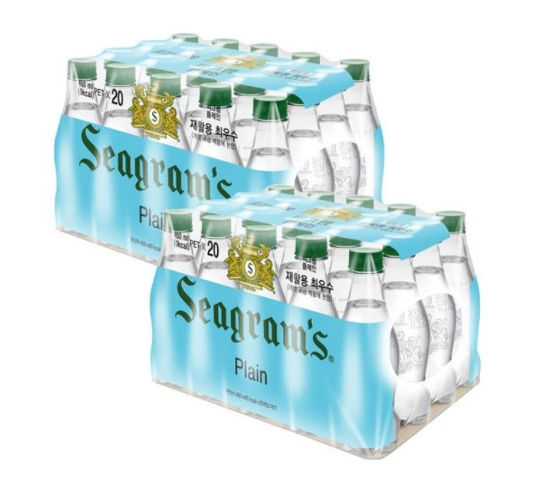 코카콜라 씨그램 라벨프리 플레인 탄산수 탕비실음료 450ml 40pet