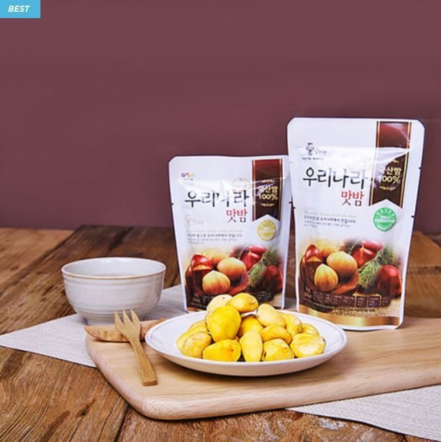 [밤뜨래] 100% 국산밤_우리나라 맛밤 80g*3봉