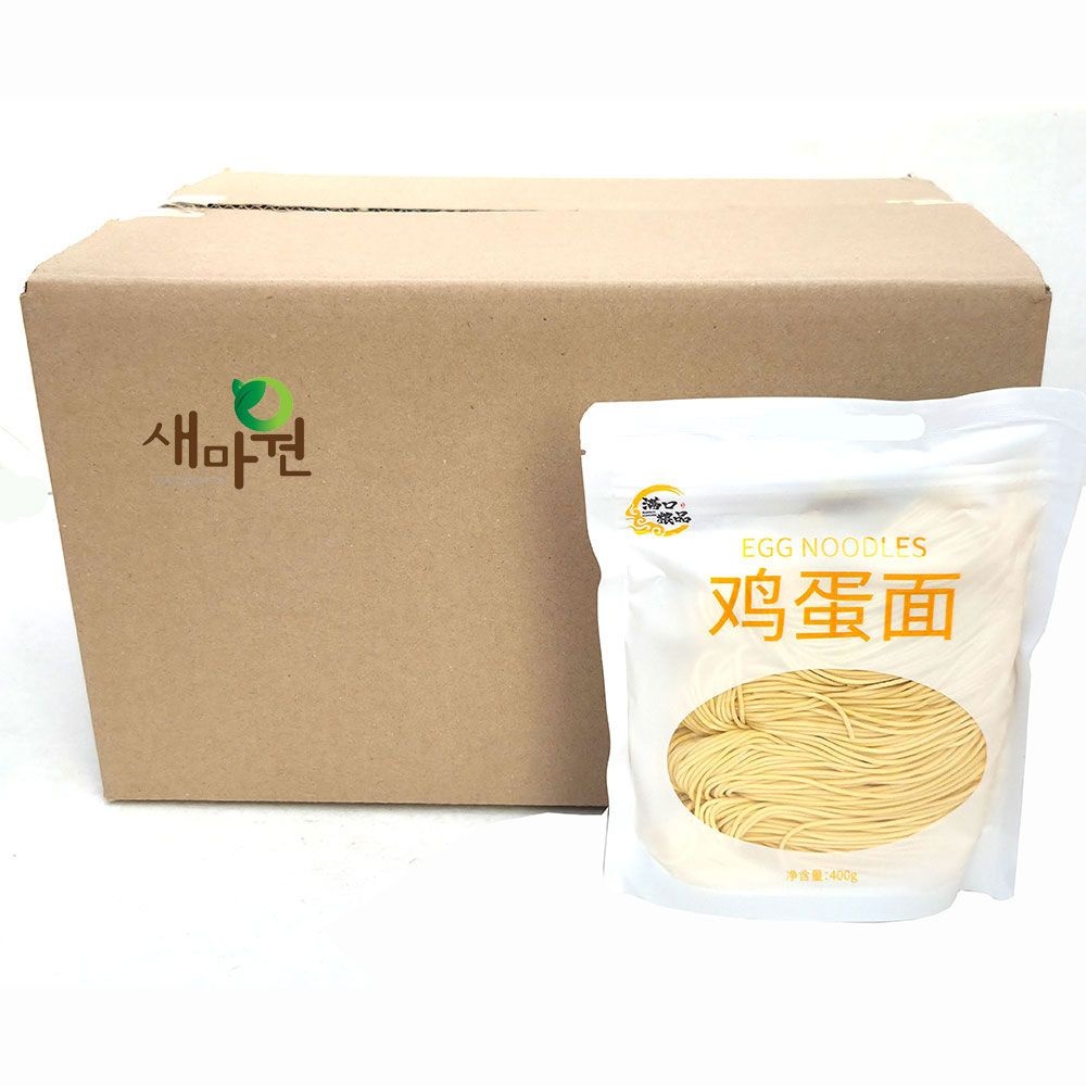 Hebei Jinxu Noodles co,.ltd 새마원 계란면 400g-20개 에그누들 계란국수 중국 에그면