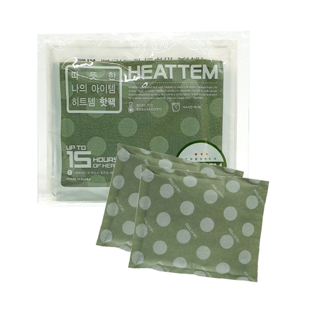 히트템 국산 핫팩 히트템 그린 160g 포켓형 휴대용 파우치 손난로 10개입
