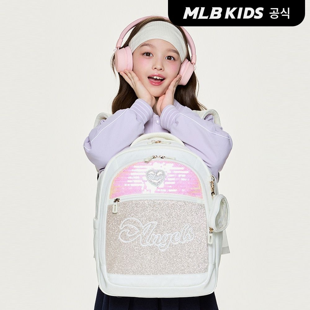 MLB 키즈 (공식) 26N 엔젤스 책가방 세트 LAA (Cream)7FBKB046N-41CRS