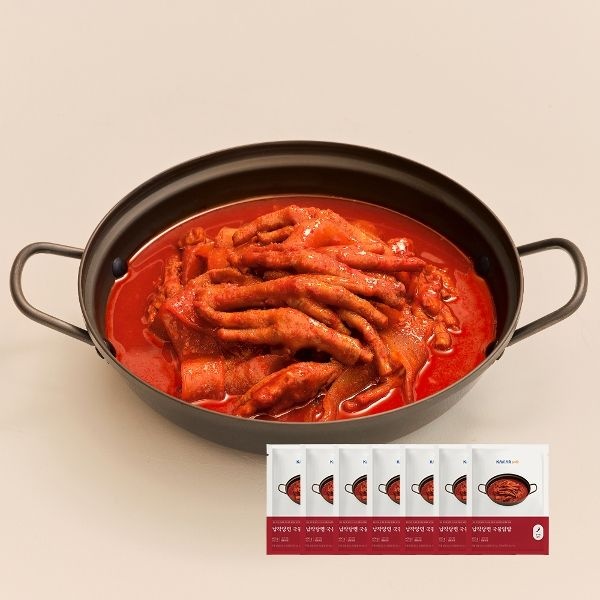 캐비아 캐비아 [하프클럽]납작당면 국물닭발 600g  7팩