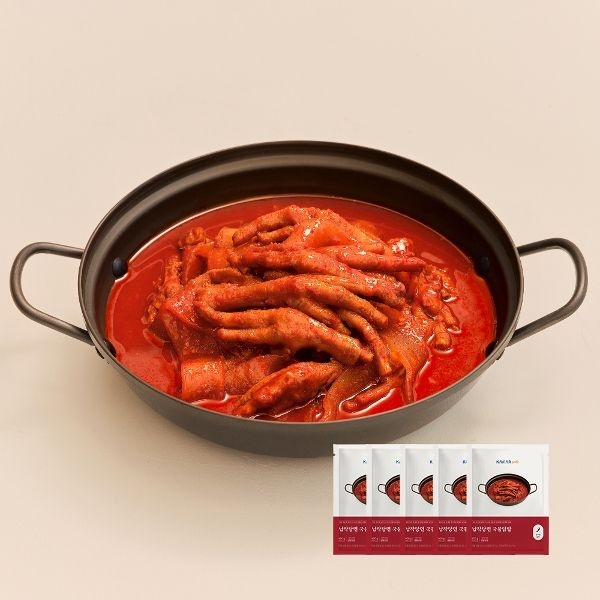 캐비아 캐비아 [하프클럽]납작당면 국물닭발 600g  5팩