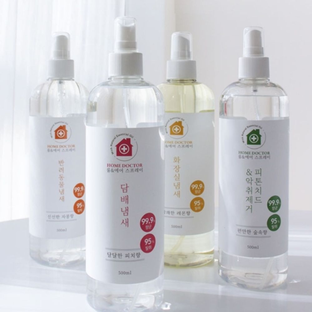 천연 아로마 스프레이 탈취제 500ml 8종택1 섬유 탈취 제 방향 냄새 거제