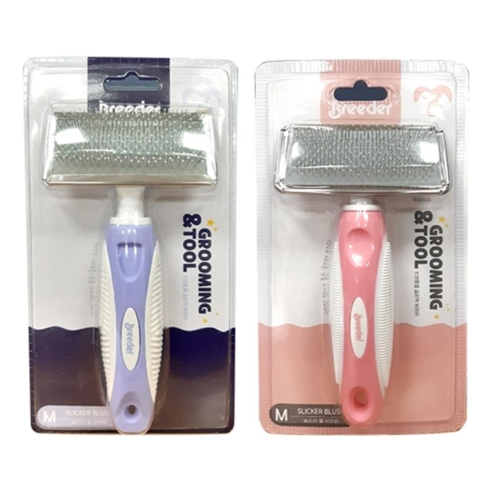 JHS 협력업체 엉킨털죽은털 제거 목욕 후사 애견 빗 M 용품 말티푸 푸들 실리콘 진돗개 브러시 비숑