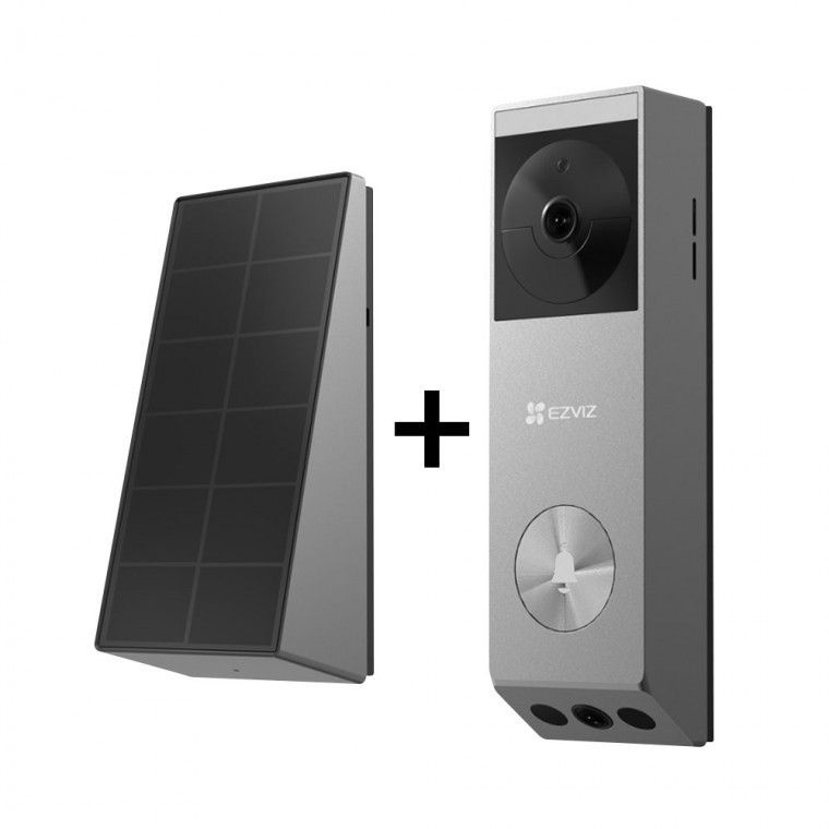 이지비즈 스마트 비디오폰 무선도어벨 WiFi CCTV카메라 듀얼렌즈 초인종 태양광 현관문 홈캠 실외형 택배사고 태양열