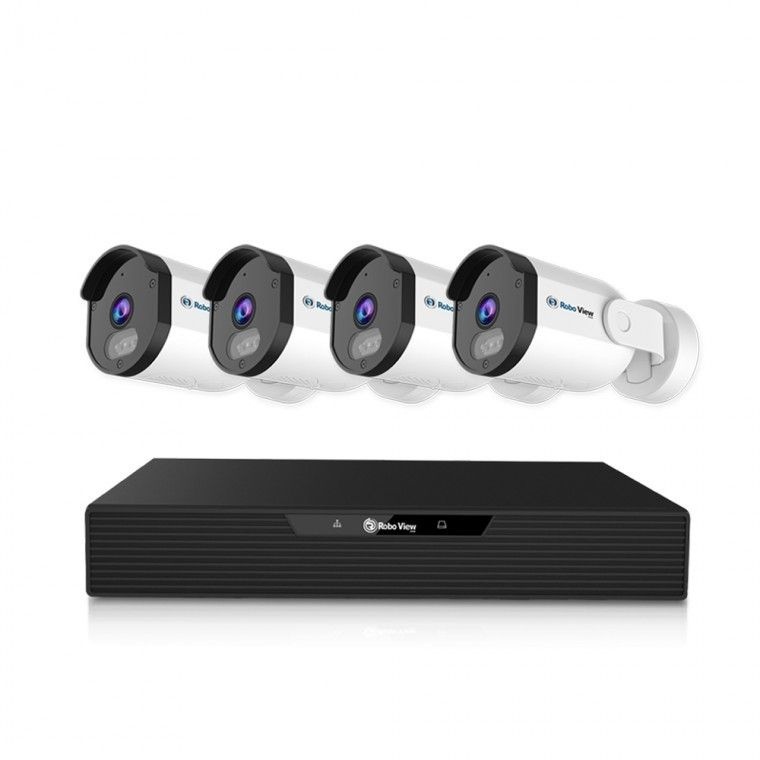 글로벌아이넷 로보뷰 NVR 8채널 AI POE CCTV 녹화기 4K UHD N5 4개 세트