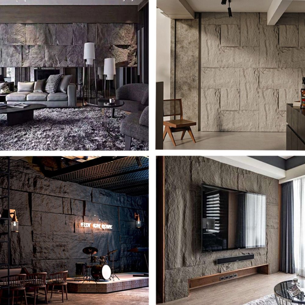 토토만 리빙스테이 인조석재 내벽패널 TV배경장식 고급마감 셀프시공