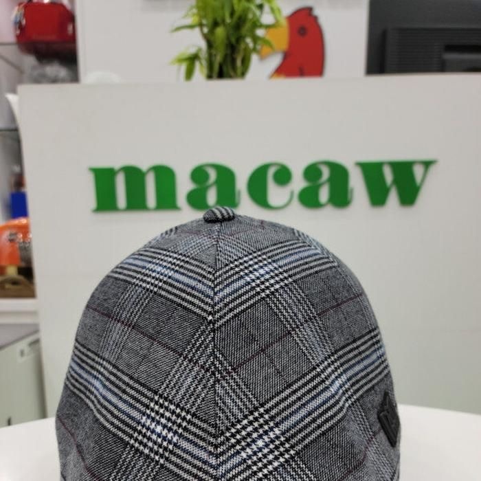 [마코]남성체크 패턴  모자 MMM3CP11_JK