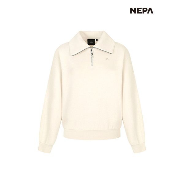 네파 여성 에센셜 CP 하프집업 맨투맨_7J65364 329363