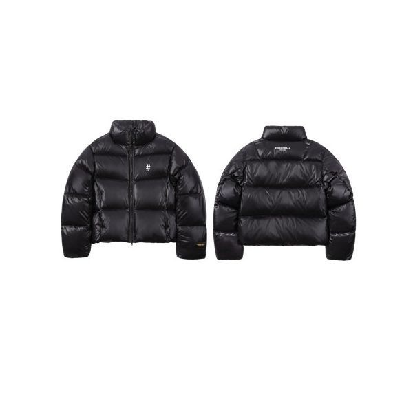 빈트릴 여성 숏패딩 헤비 덕다운 글 아웃도어 패딩 블랙_DJ