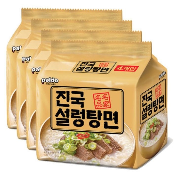 팔도 진국설렁탕면 순한맛라면 4입 x 4번들(총16입)