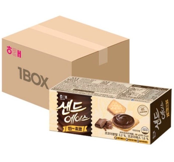 에이스샌드 찐초코 사무실 탕비실 간식 68g 24곽